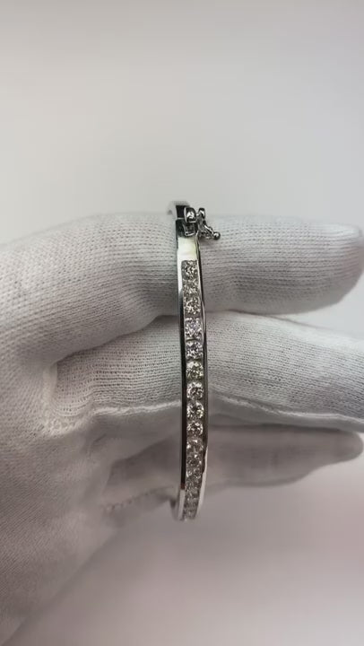 Natural Earth Mined Diamond Bangle