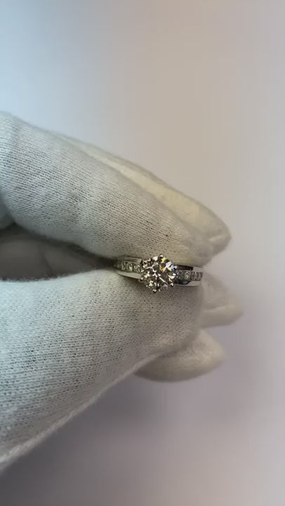 1.51 Carats Women Natural Earth Mined Diamond Engagement Ring With Accents New