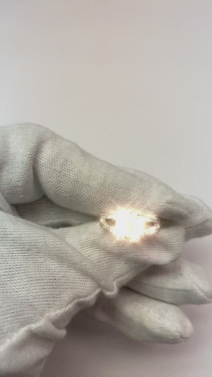 1.75 Carat Natural Earth Mined Diamond Engagement Ring With Accents White Gold 14K