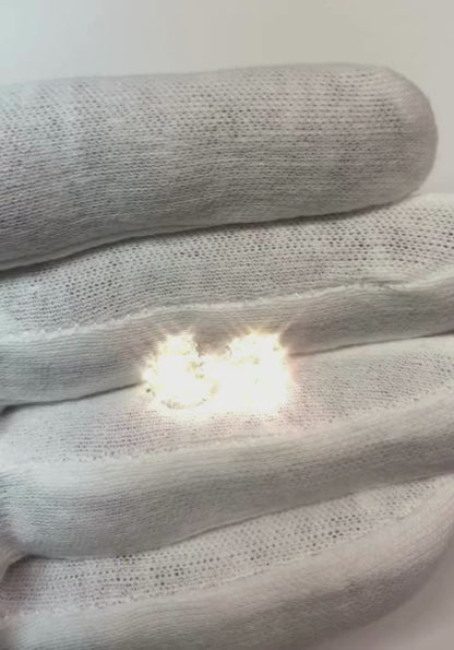 3 Prong Set Brilliant Cut 5.50 Ct Natural Earth Mined Diamonds Studs Earrings White Gold