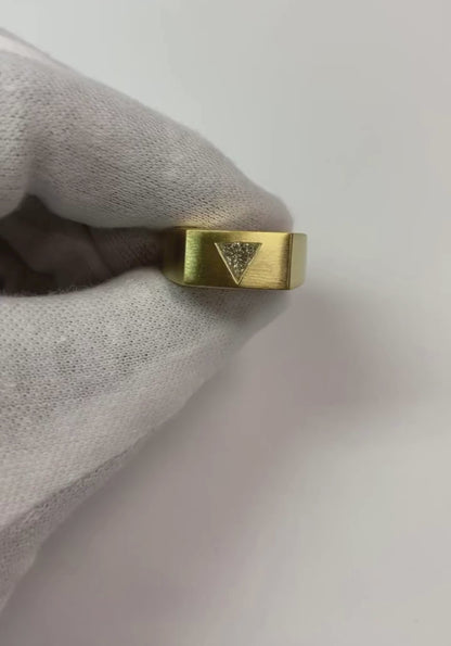 Men's Diamond Ring With Trilliant