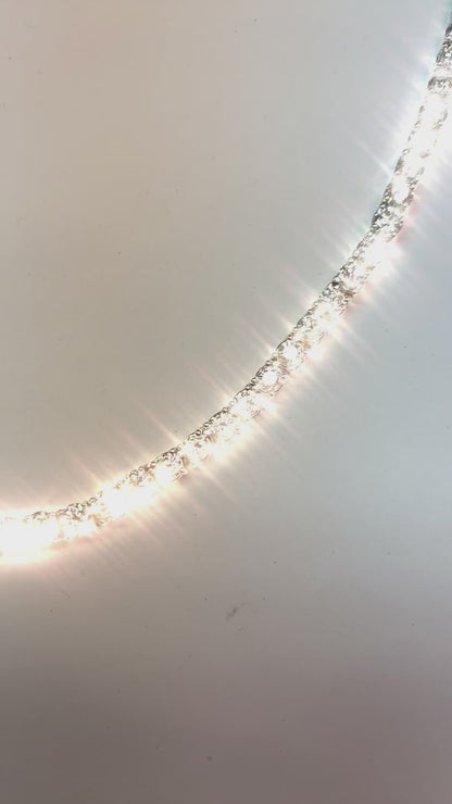 Classic Natural Diamond Diamond Tennis Chain Necklace
