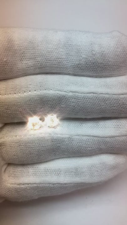 Old Miner Natural Earth Mined Diamond studs earrings 1 carat