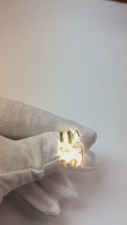 3.01 Carat Princess Cut Natural Earth Mined Diamonds Fancy Engagement Ring Gold