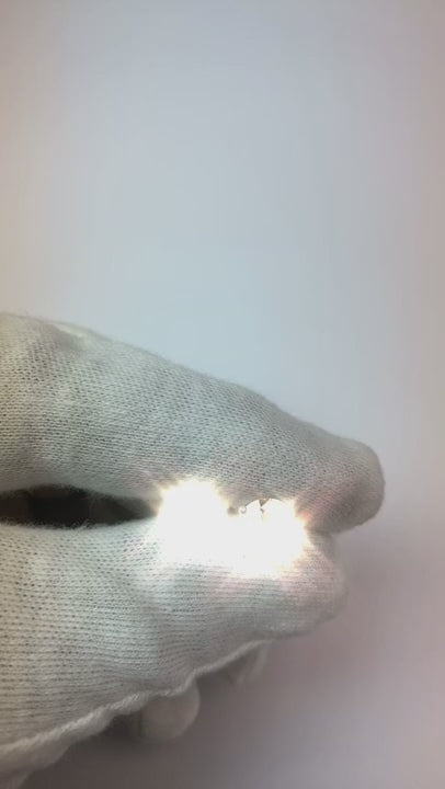 Natural Earth Mined Diamond Stud Earrings 5 Carats 14K White Gold