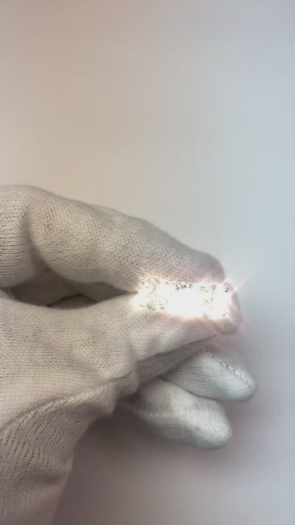 Round Three Stone Women Ring Sparkling Natural Earth Mined Diamond White Gold 3 Carats