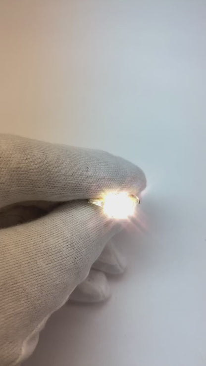 Baguette & Round Old Cut Natural Earth Mined Diamond 3 Stone Ring 6 Prong Set 2.50 Carats