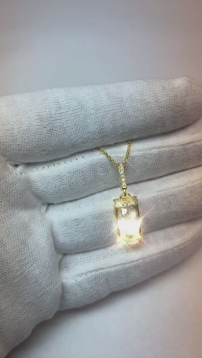 White Gold Natural Earth Mined Diamond Pendant Bar Set Oval Old Cut 4 Carats 14K