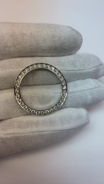 3 Ct Mined Diamond Bezel To Fit Rolex Date All Watch Models 34mm