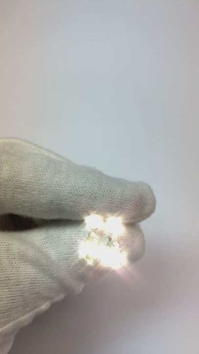 2.5 Carats Pear And Round Cut Ladies Drop Earring Natural Earth Mined Diamond