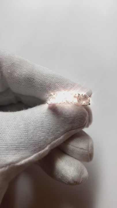 2.5 Carats Round Prong Set Natural Earth Mined Diamond Wedding Band