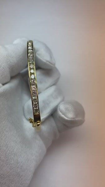 Natural  Diamond Bangle