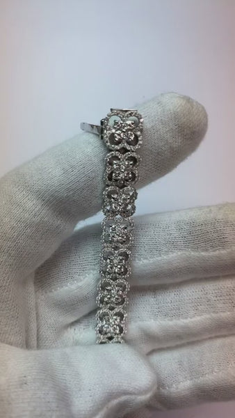 Real  Art Deco Diamond Bracelet