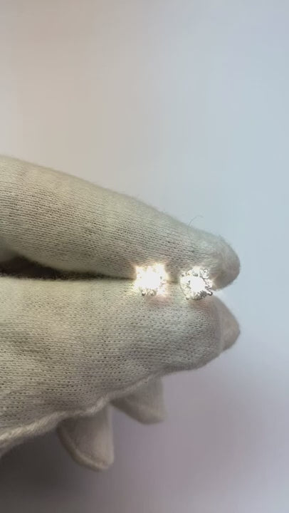 Natural Earth Mined Diamond Stud Earring 1.50 Carats