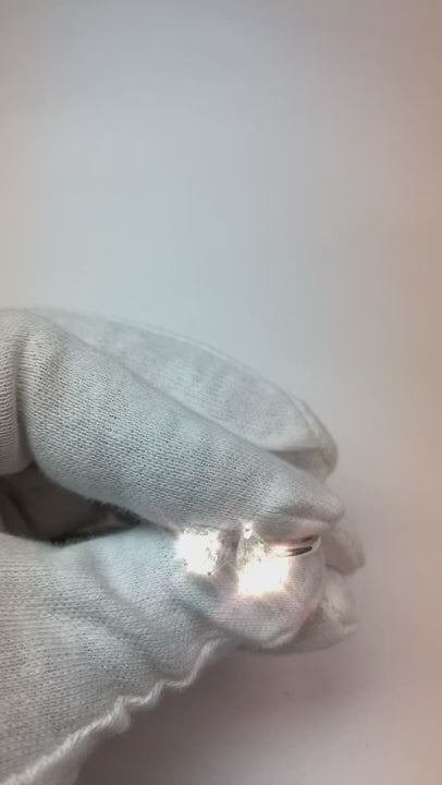 Genuine Toi Et Moi Pear & Round Natural Earth Mined Diamond Two Stone Ring 2 Carats