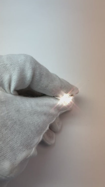 Oval Cut Solitaire 2.75 Carats Diamond Engagement Ring White Gold 14K