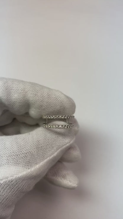 Cushion & Round Natural Earth Mined Diamond Engagement Ring 1.90 Carat Split Shank New