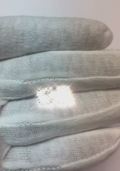 4 Carats Round Cut Prong Set Natural Earth Mined Diamonds Studs Earring White Gold