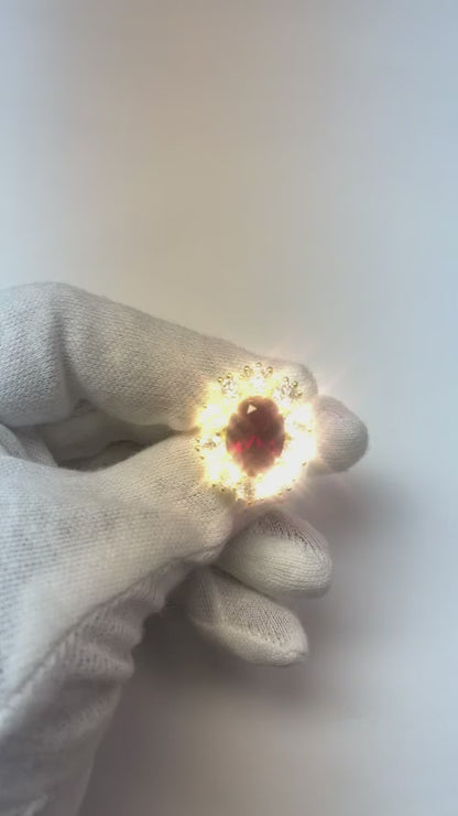 Red Ruby IGI CERTIFIED Gemstone Cocktail Ring