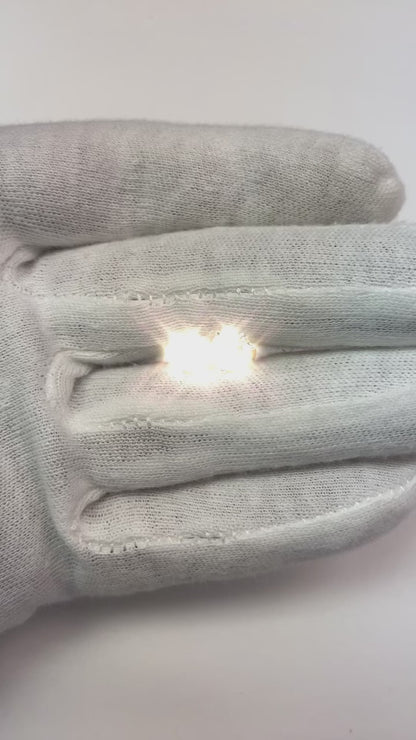 2.5 Carat Round Prong Set Real Natural Earth Mined Diamond Stud Earring Solid White Gold 14K