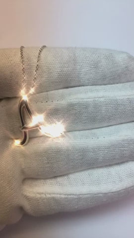 Round Natural Earth Mined Diamond Solitaire A Initial 1 Carat Pendant White Gold Jewelry