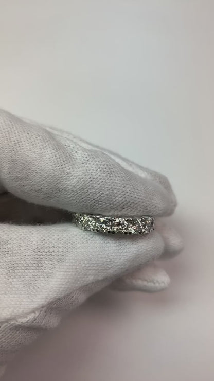4 Carat Genuine Natural Earth Mined Diamonds Eternity Engagement Band White Gold