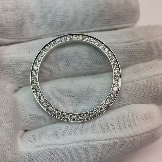 Men's 2 Ct. 36 Mm Custom Diamond Bezel To Fit Rolex Datejust & All Watch Models