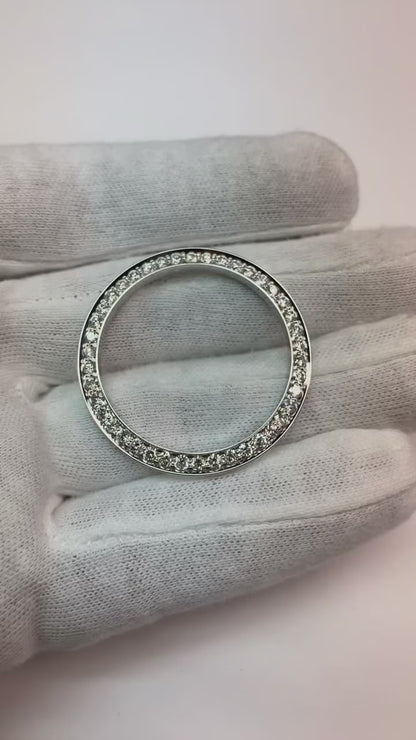 Men's 2 Ct. 36 Mm Custom Diamond Bezel To Fit Rolex Datejust & All Watch Models