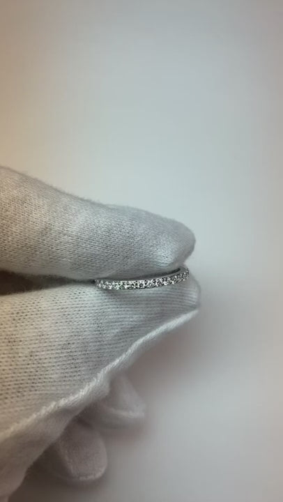 1.35 Carat Round Natural Earth Mined Diamond Eternity Engagement Womens Band New