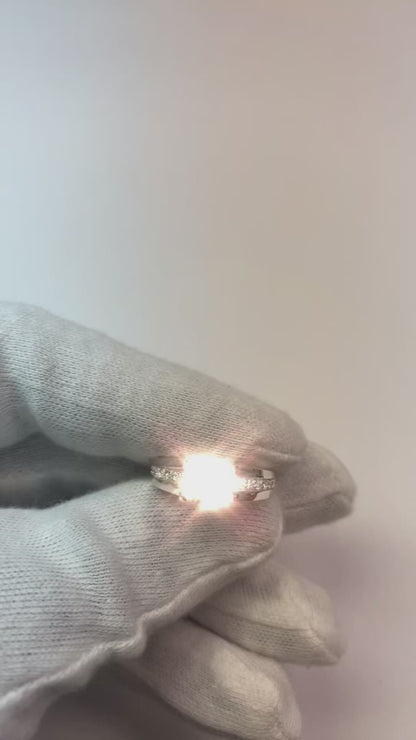 1.32 Cts. Natural Earth Mined Diamond Wedding Ring White Gold 14K