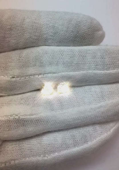 1 carat Mined Natural Real Diamond ( Not Lab Grown ) Earrings