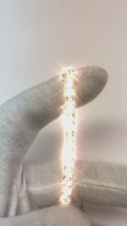 12 Carat Natural Earth Mined Diamond Tennis Bracelet