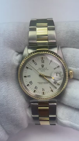 Rolex Two Tone Men Watch Oyster Bracelet Man