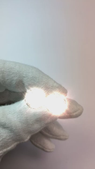 5 Ct Ladies Halo Round Cut Natural Earth Mined Diamonds Stud Earrings