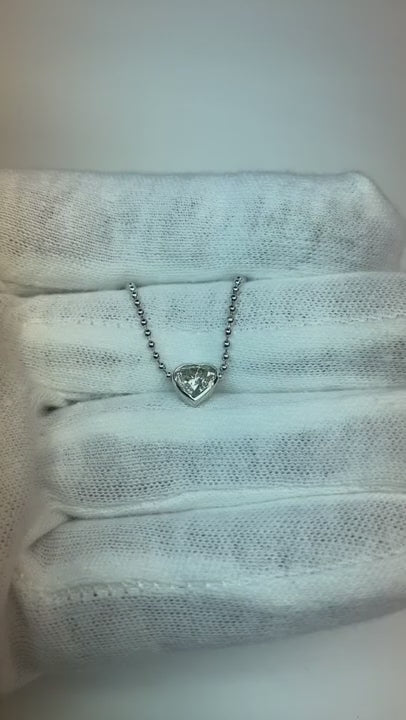 Heart Natural Earth Mined Diamond Necklace