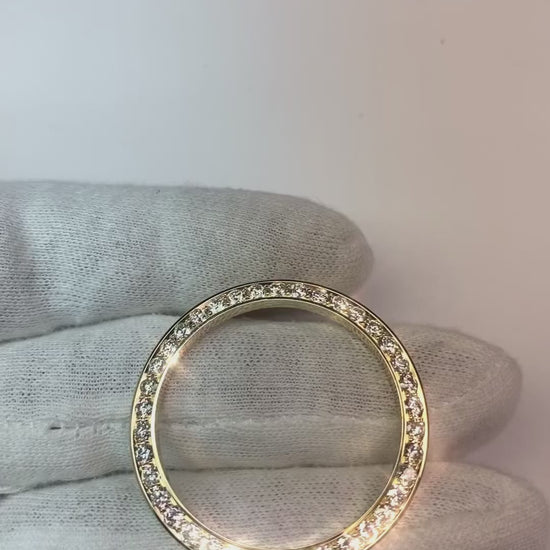 36 Mm 14K Diamond Custom Bezel To Fit Rolex Datejust Or All Watch Models 3 Ct.
