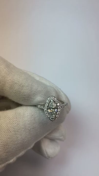 Marquise Natural Earth Mined Diamond Ring
