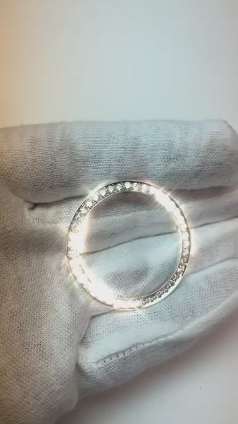 2 Carat Custom Diamond Bezel To Fit Rolex Datejust Or Date Watches