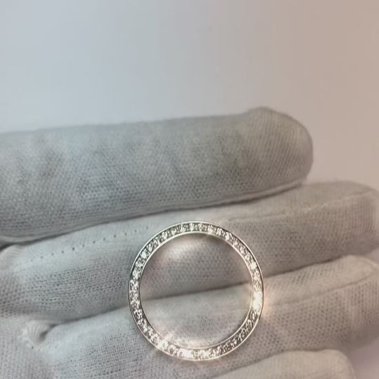 1 Carat 26 Mm Custom Diamond Bezel To Fit Rolex Date-just & All Watch Models