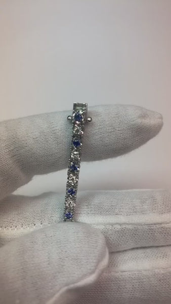 Sapphire And Diamond Bracelet