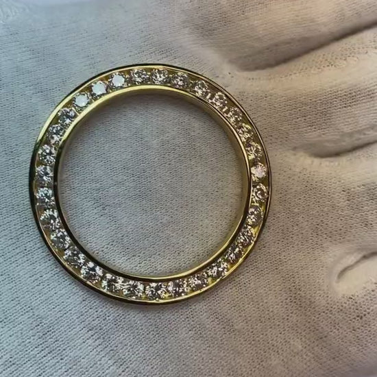36 Mm Custom Diamond Bezel To Fit Rolex Datejust Or President Watch 4.50 Ct.2
