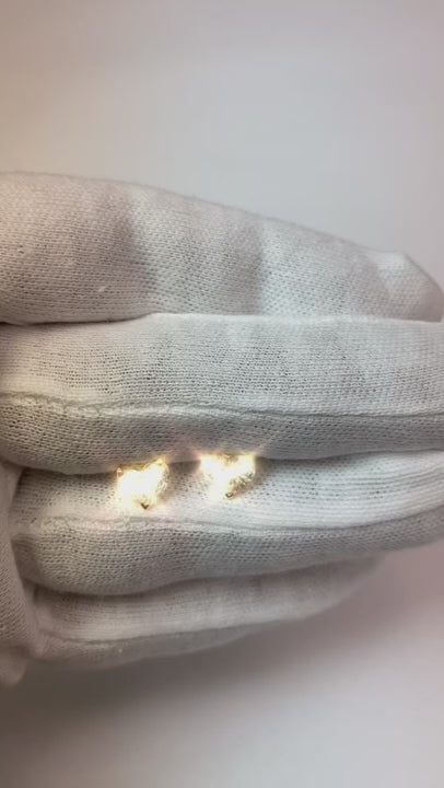 2 Ct Heart Cut Natural Earth Mined Diamond Women Stud Earring Solid White Gold Jewelry