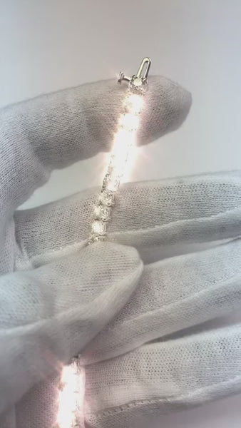 Real  15 Carat Diamond Tennis Bracelet