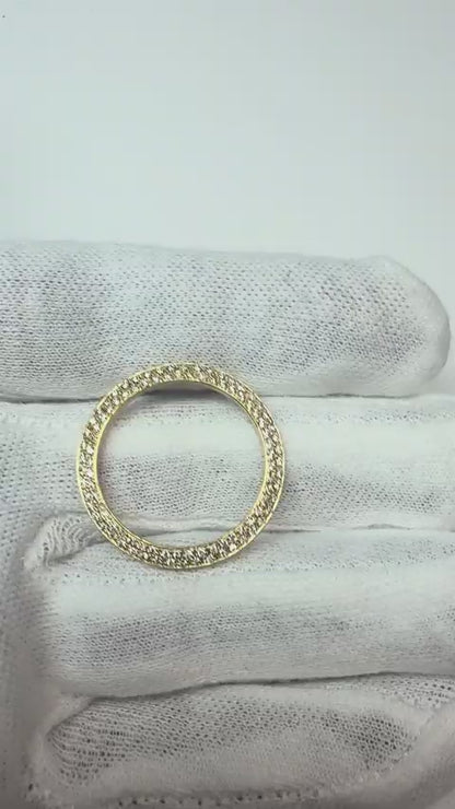2 Ct Mined Natural Real Diamond ( Not Lab Grown ) Bezel To Fit Rolex Datejust Or Date All Watch Models