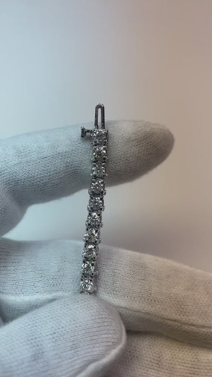 Women Sparkling 8.50 Carats Round Natural Earth Mined Diamonds Lady Tennis Bracelet