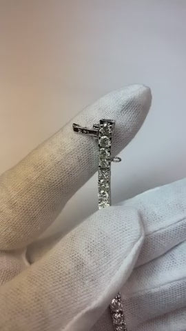 9 Ct Round Brilliant Cut Real Natural Earth Mined Diamonds Ladies Tennis Bracelet