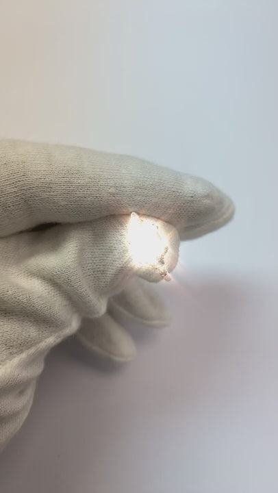 3 Ct Cushion Cut Half Moons Baguette Natural Earth Mined Diamond Ring Excellent Cut 14K