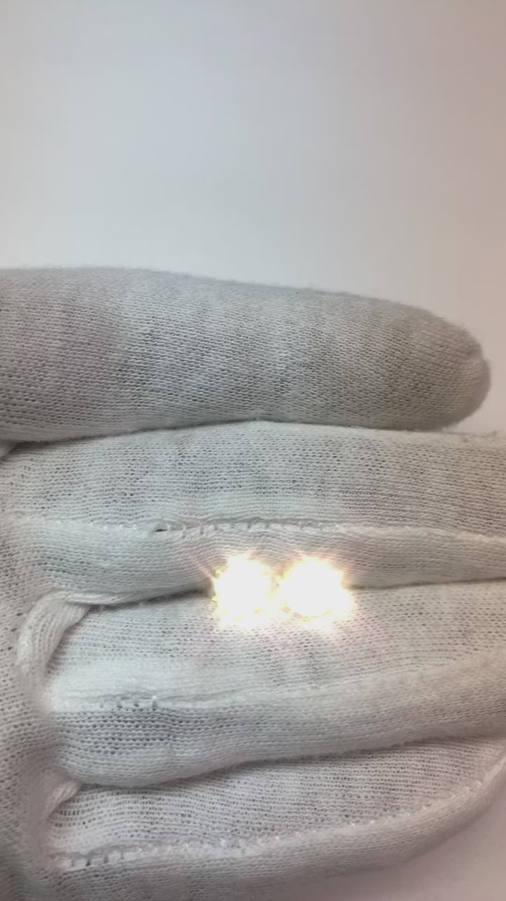 Old Miner Round Stud Earrings 