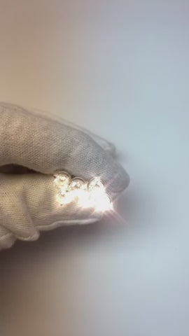 Round Cut Sparkling 3 Ct Natural Earth Mined Diamonds Lady Stud Earrings White Gold 14K