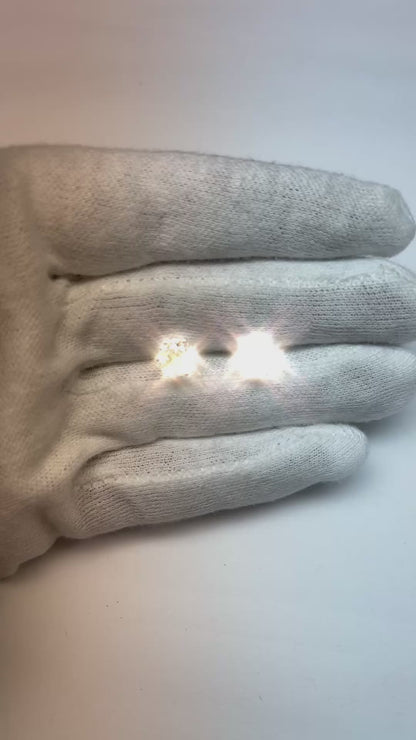 Women Studs Earring 2.50 Ct Old Mine Cut Genuine Natural Earth Mined Diamonds White Gold